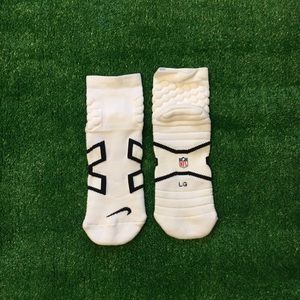 NEW NFL NIKE PADDED QUARTER ANKLE SOCKS LARGE